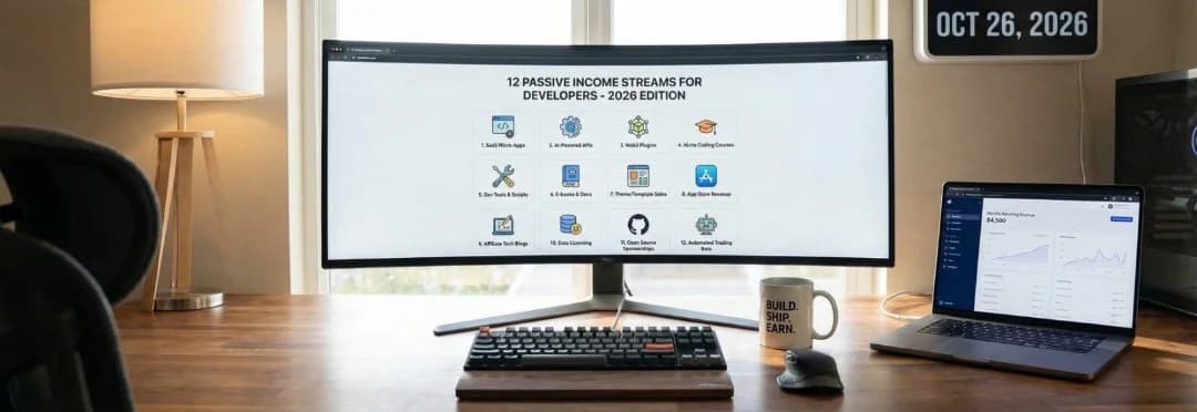 12 Passive Income Ideas for Developers in 2026